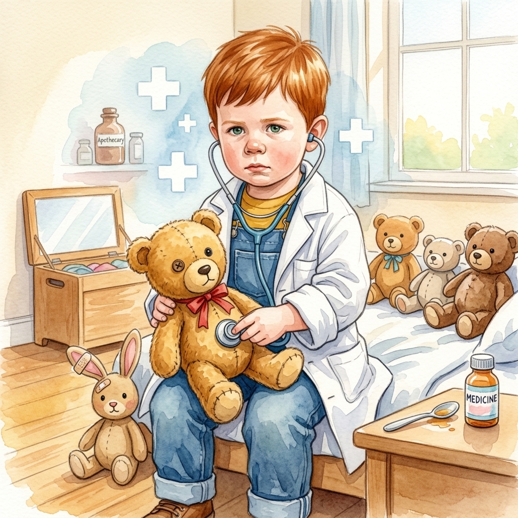 Finley painted into page four of the book