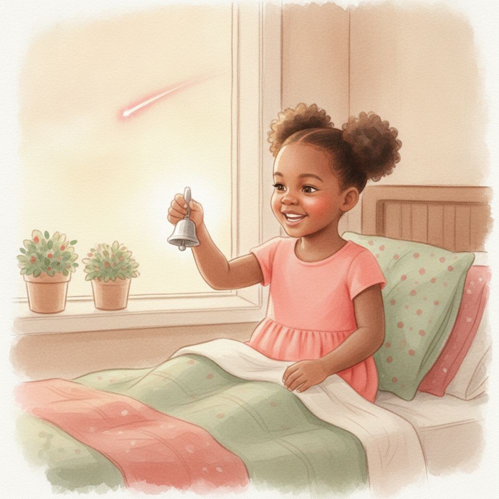 Amara painted into page twelve of the book